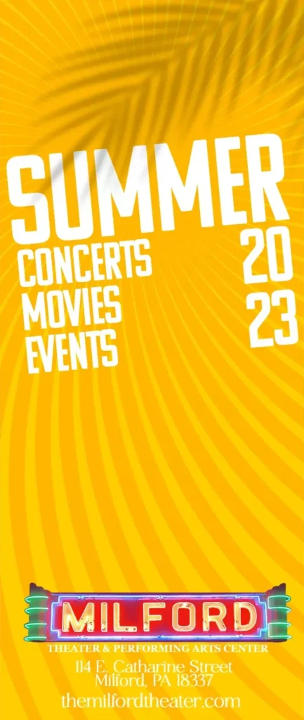 a poster for a concert with a yellow background