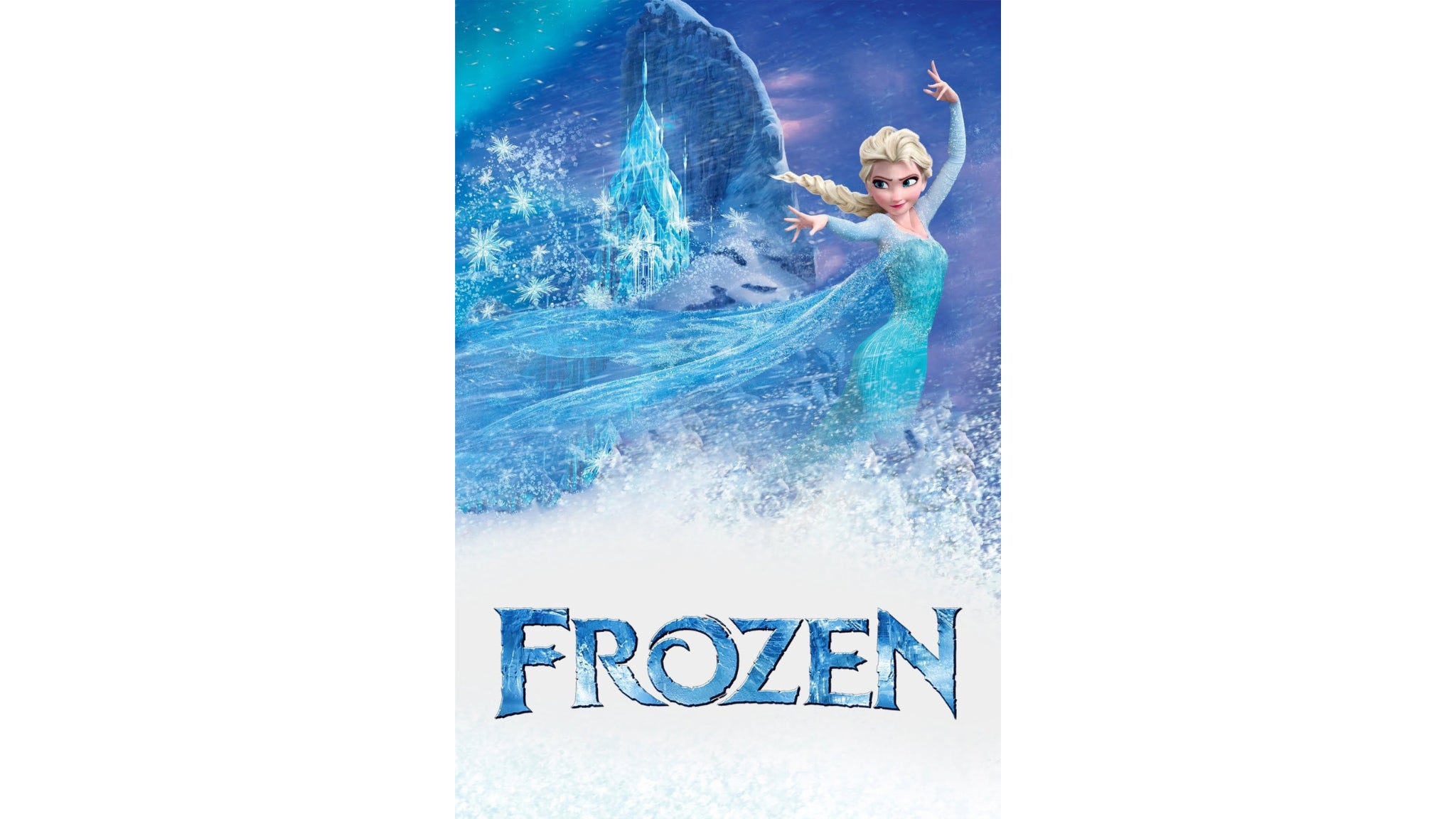 a frozen movie poster with a frozen princess