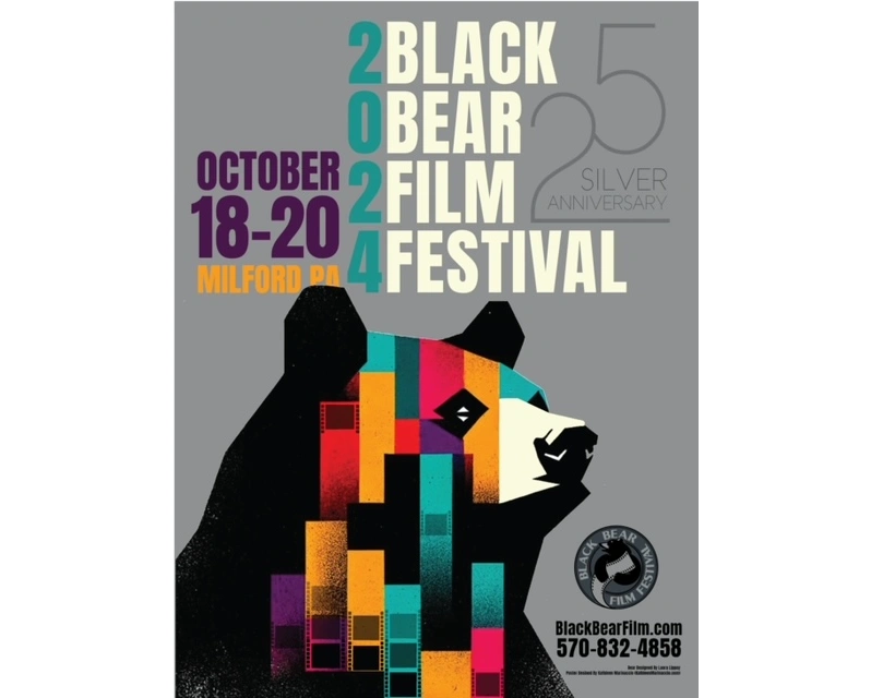a poster for the black bear film festival