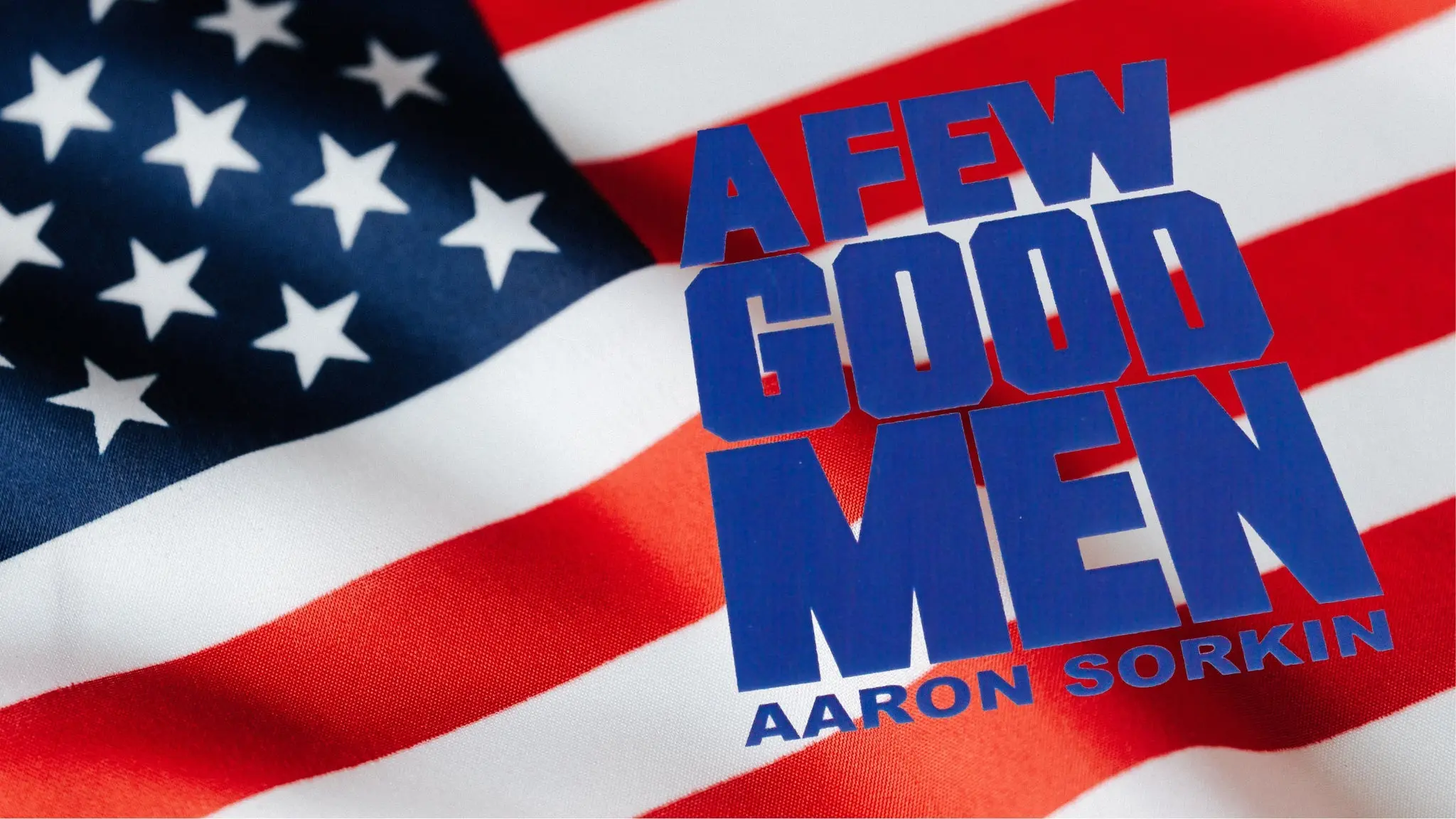 an american flag with the words afew good men on it
