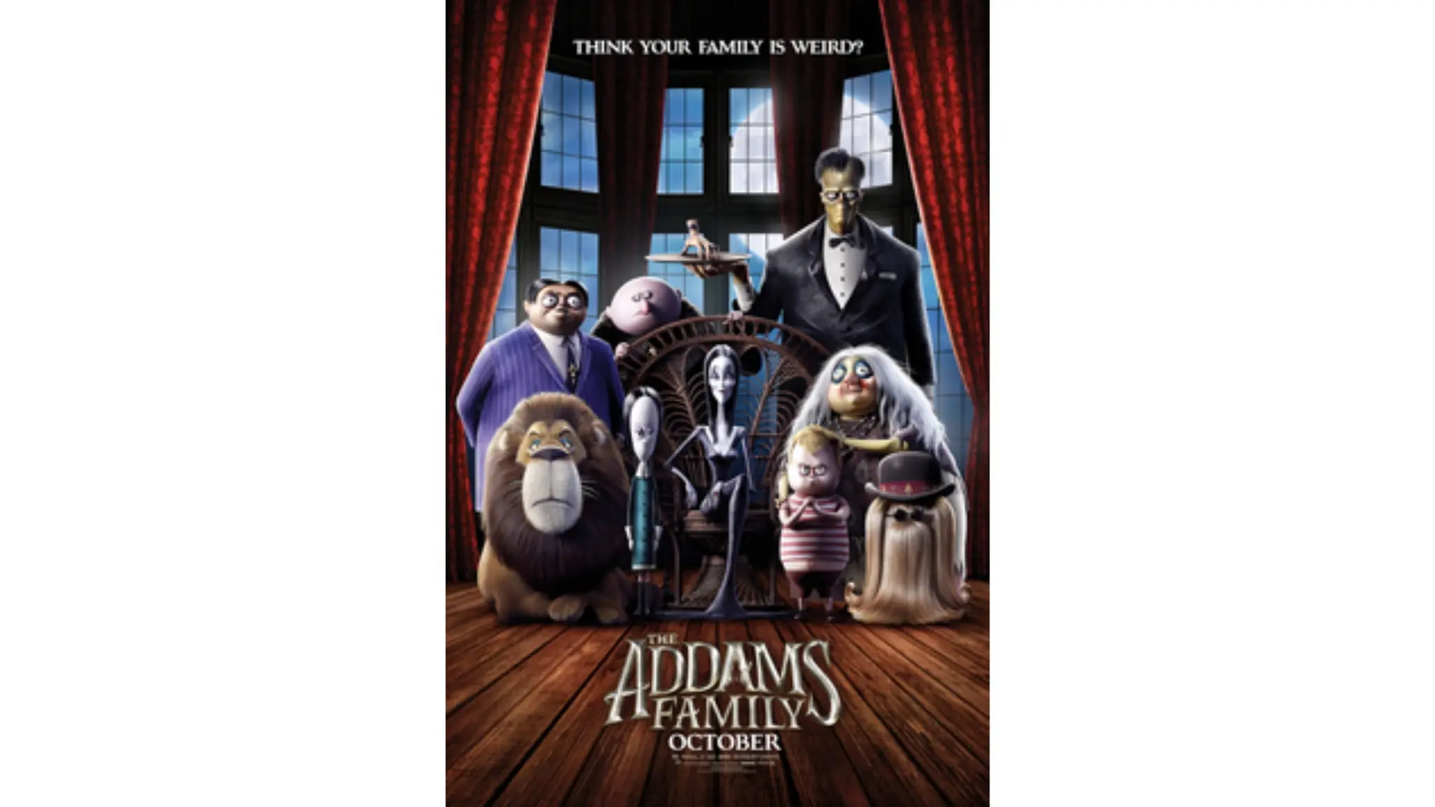 The Addams Family | Halloween Film at Milford Theater Halloween-themed Addams Family movie poster for Milford Theater event